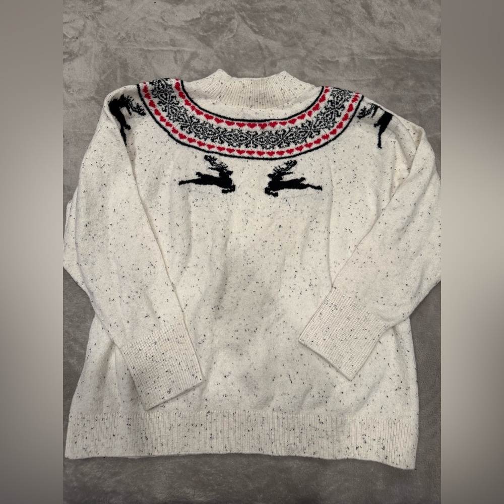 Loft Plus Size Holiday Fairisle Sweater Sz 20-22 / 2XL - New! - Picture 6 of 7